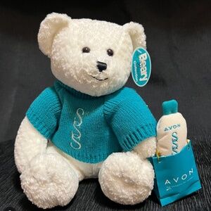 NWT VINTAGE AVON SKIN SO SOFT PLUSH BEAR